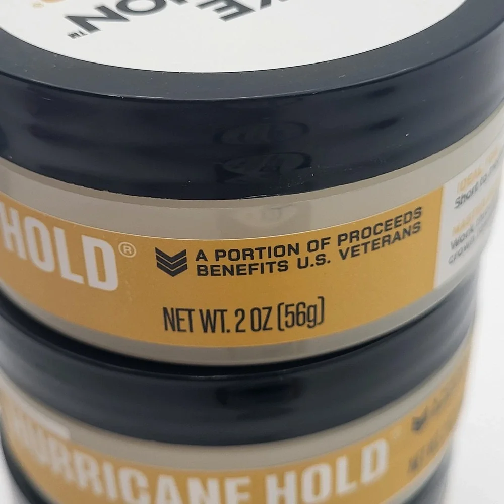 Set of 4 Duke Cannon Hurricane Hold‎ Pomade Maximum Hold No Shine 2oz